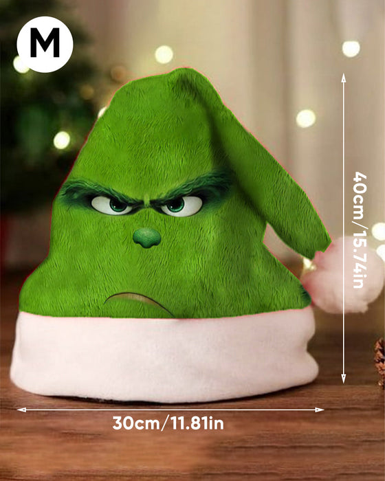 Unisex-Plüschmütze mit Weihnachtsdruck