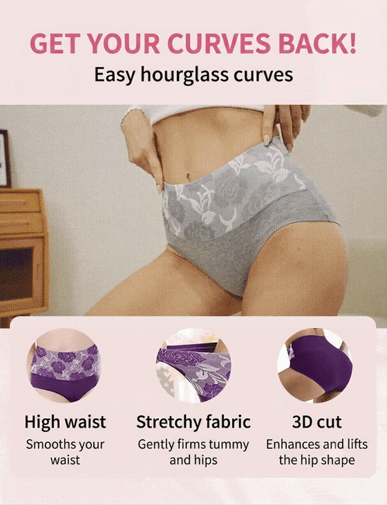 🔥 Damen-Slip Mit Hoher Taille Und Bauchkontrolle Aus Reiner Baumwolle In Übergröße