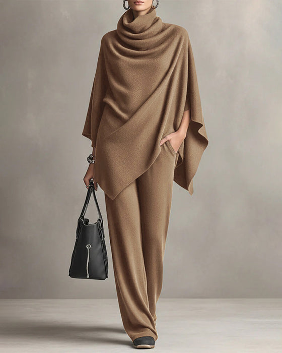 Set Rollkragen Top Weiter Bein Hose