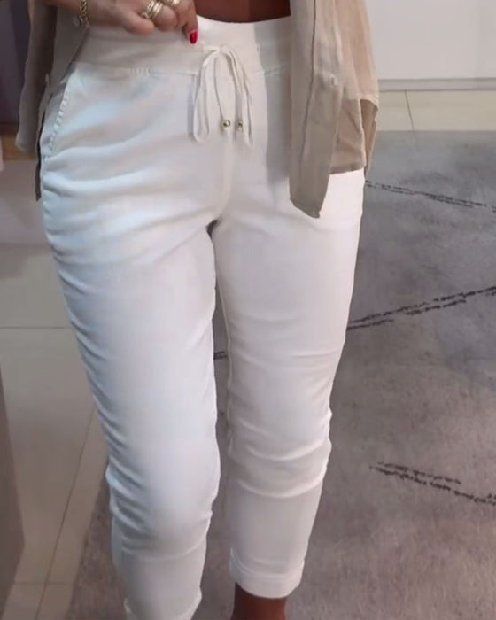 Bleistifthose lässig Kordelzug