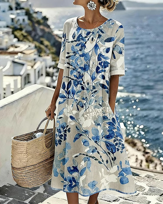 Kleid Gedruckt Shift