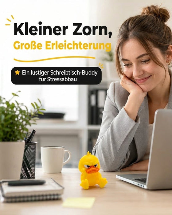 Ente 3D Gedruckt Wütend Klein Gelb