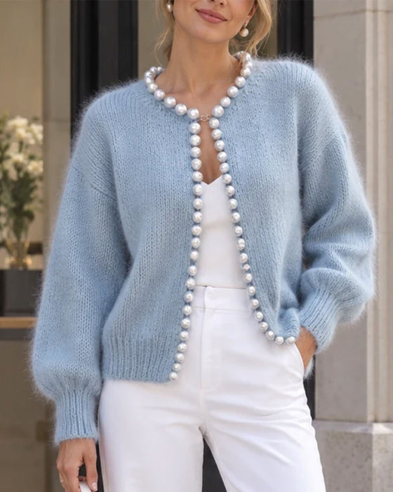 Cardigan Sanft Perle Pullover