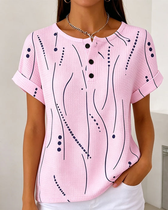 T-Shirt Rundhals Kurzarm