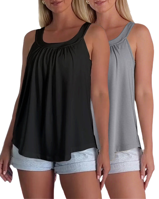 Top Set Uni Plissiert
