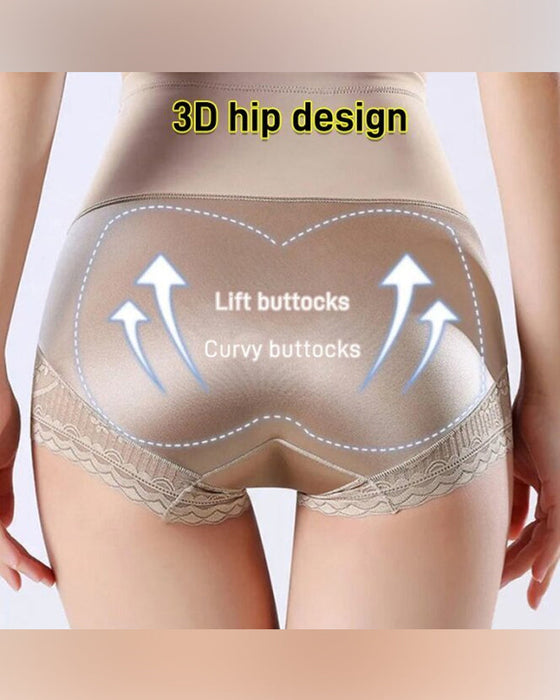Unterwäsche Seidig Hohe Taille Formend