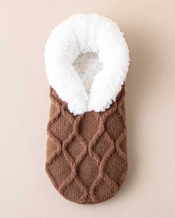 Kuschelige Anti-Rutsch Thermo-Bodensocken