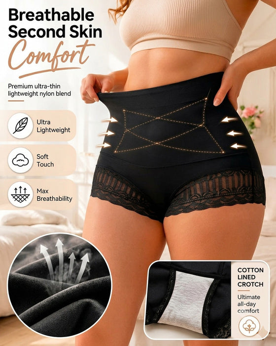 Damen-Shapewear-Slips Mit Kreuz-Bauchkontrolle