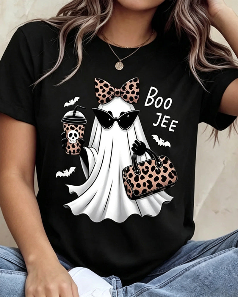 T-Shirt Cartoon Print Kurzarm