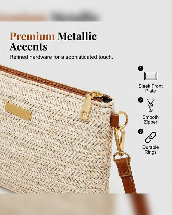 Schulter-Clutch – Leicht, Vielseitig, Metallische Akzente ✨