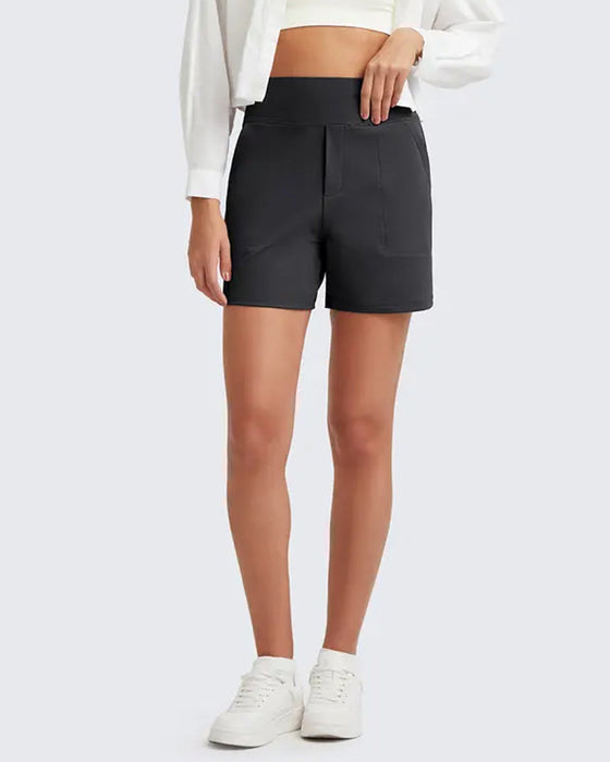 Shorts Hohe Taille Sportlich Laufen