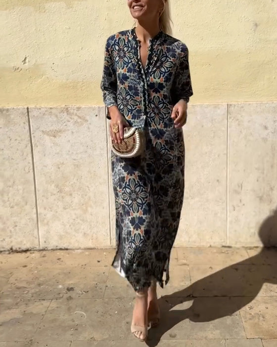 Kleid mit Retro-Modedruck
