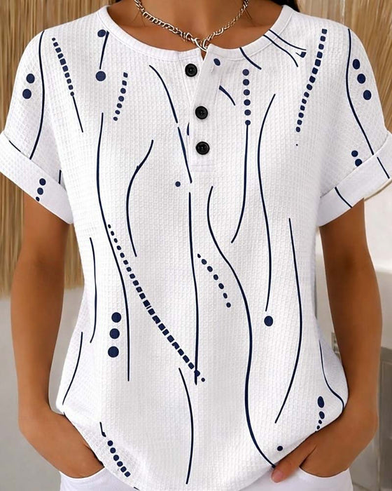 T-Shirt Rundhals Kurzarm