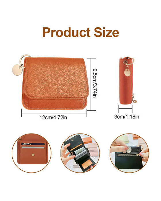 Damenbrieftasche Elegante Minimalistische Kurze Ausführung
