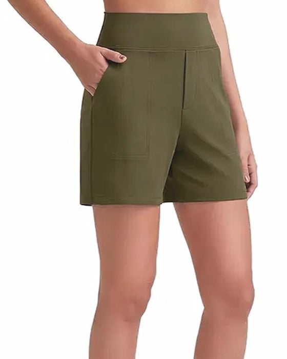 Shorts Hohe Taille Sportlich Laufen