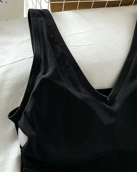 Tank Top Sexy Back Sport Bh