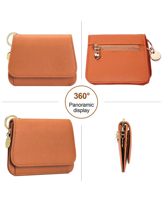 Damenbrieftasche Elegante Minimalistische Kurze Ausführung