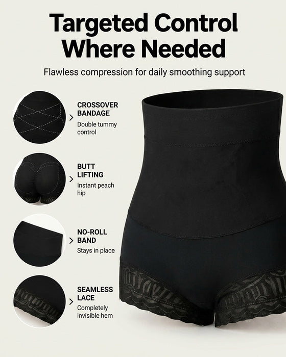 Damen-Shapewear-Slips Mit Kreuz-Bauchkontrolle