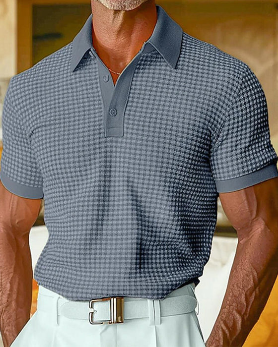 T-Shirts Revers Knopf Kurzarm Polo