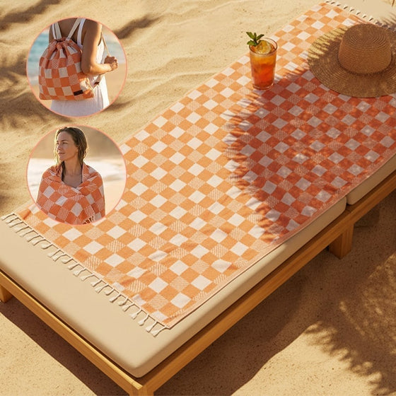 2-In-1 Konvertierbare Strandtuch-Tasche