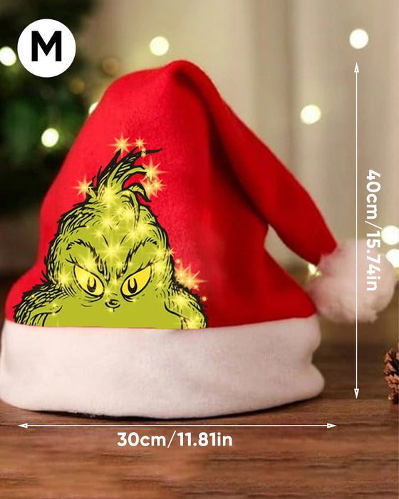 Unisex-Plüschmütze mit Weihnachtsdruck