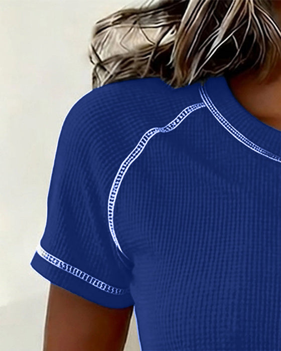 T-Shirt Webung Waffle Henley
