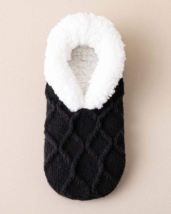 Kuschelige Anti-Rutsch Thermo-Bodensocken