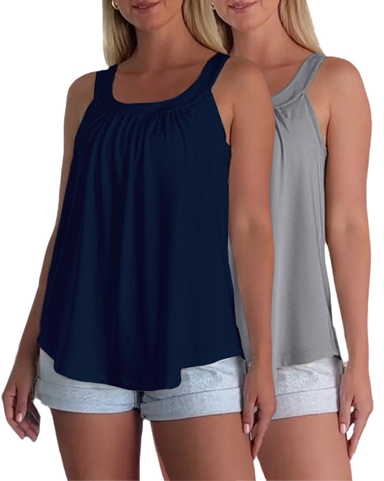 Top Set Uni Plissiert