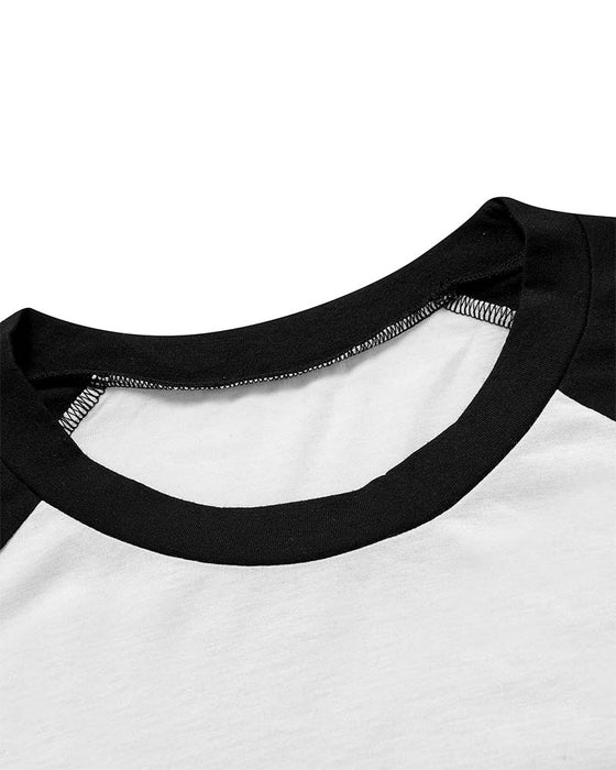 T-Shirt Lässige Raglanärmel