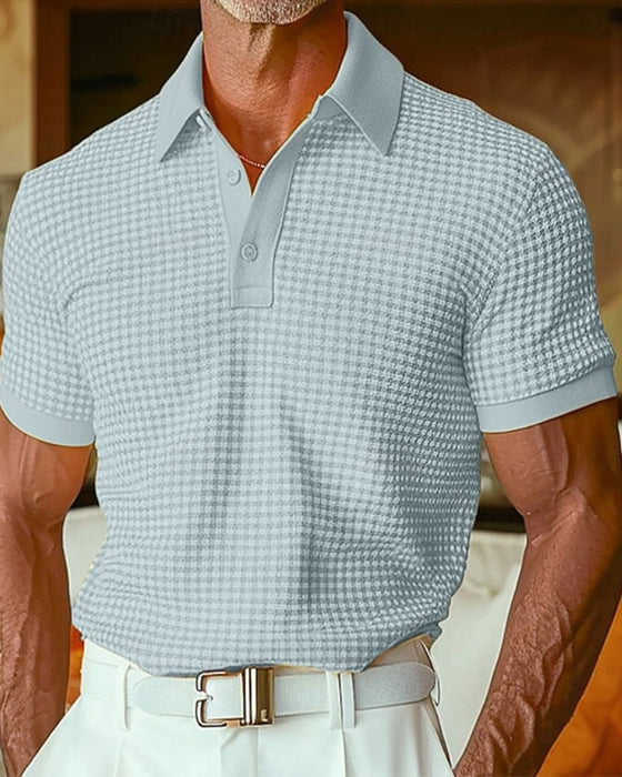 T-Shirts Revers Knopf Kurzarm Polo