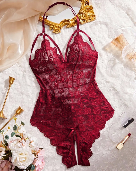 Lingerie Schrittlos Spitze One Piece