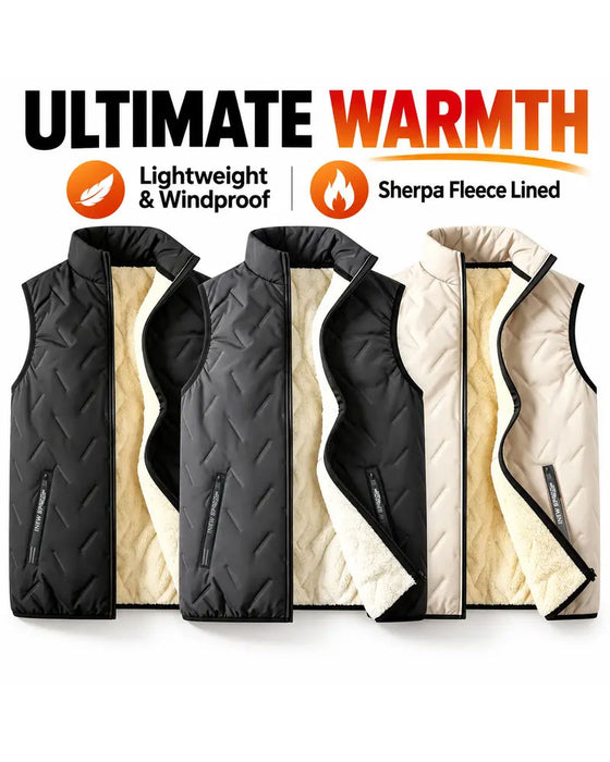 Weste Warm Lässig Tasche