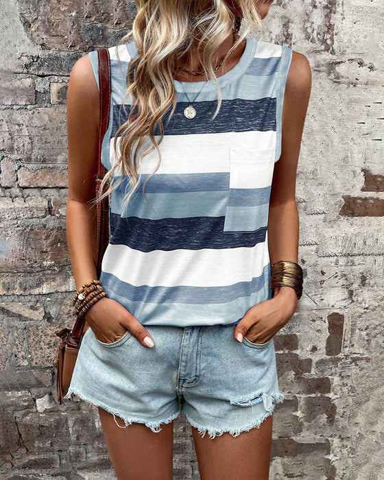 Tanktop Streifenprint Casual