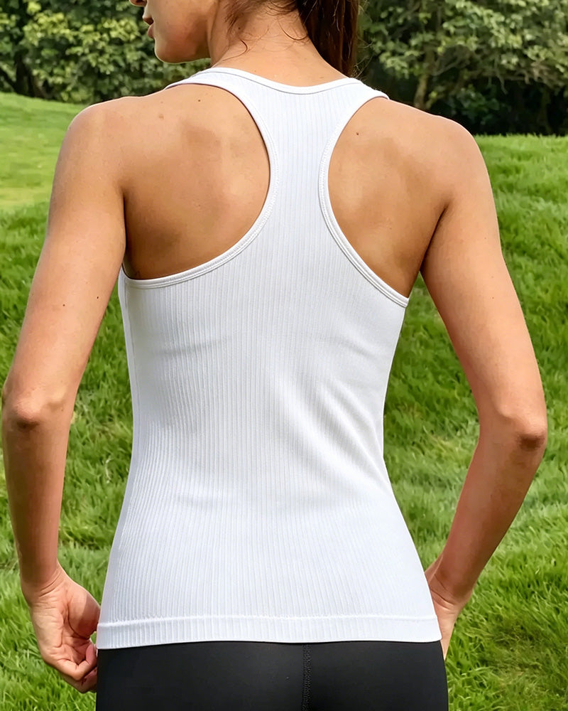 Tank Top Racerback Träger Integrierter Bh