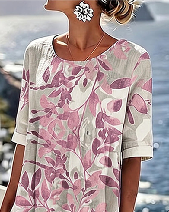Kleid Gedruckt Shift