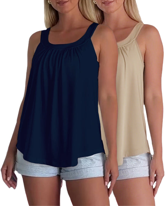 Top Set Uni Plissiert