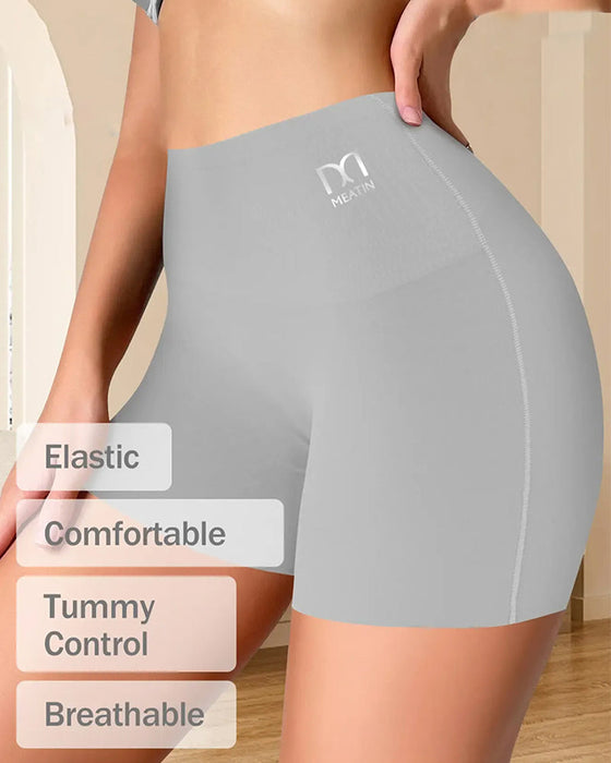 Shorts Mittelhoher Bund Einfarbig