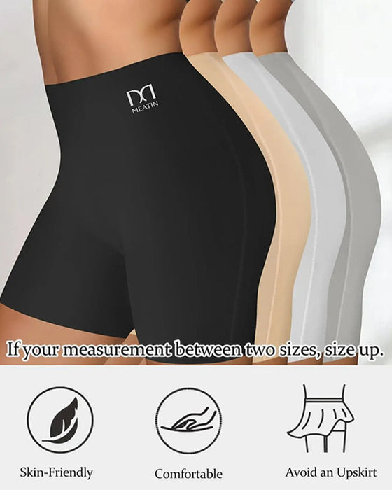 Shorts Mittelhoher Bund Einfarbig