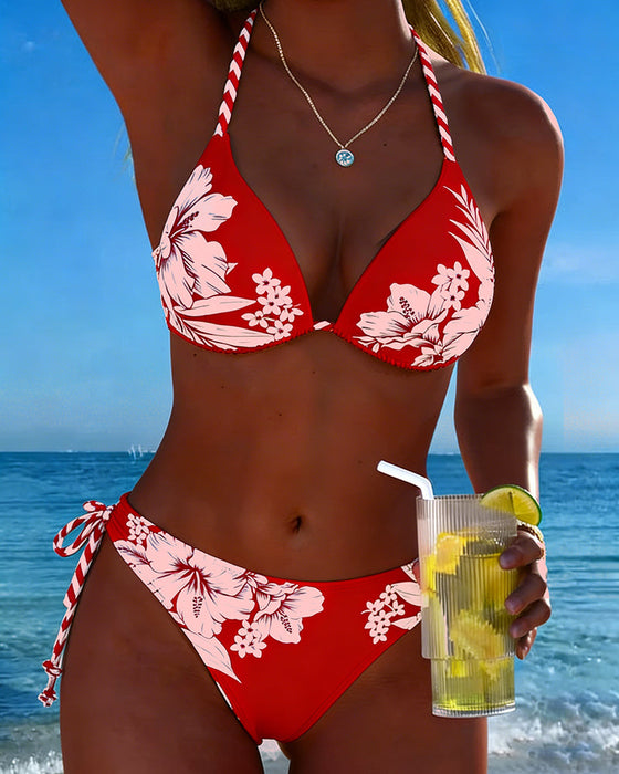 Bikini Einfach Sexy Halter Ausschnitt