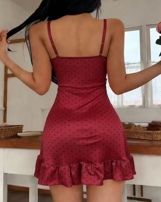 Kleid Sexy Spaghetti‑Träger Schlaf