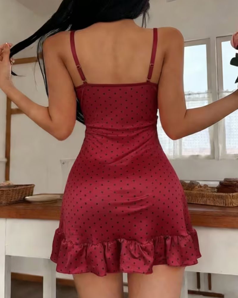 Kleid Sexy Spaghetti‑Träger Schlaf