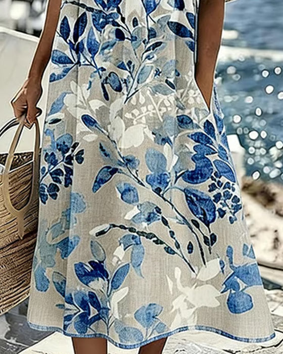 Kleid Gedruckt Shift
