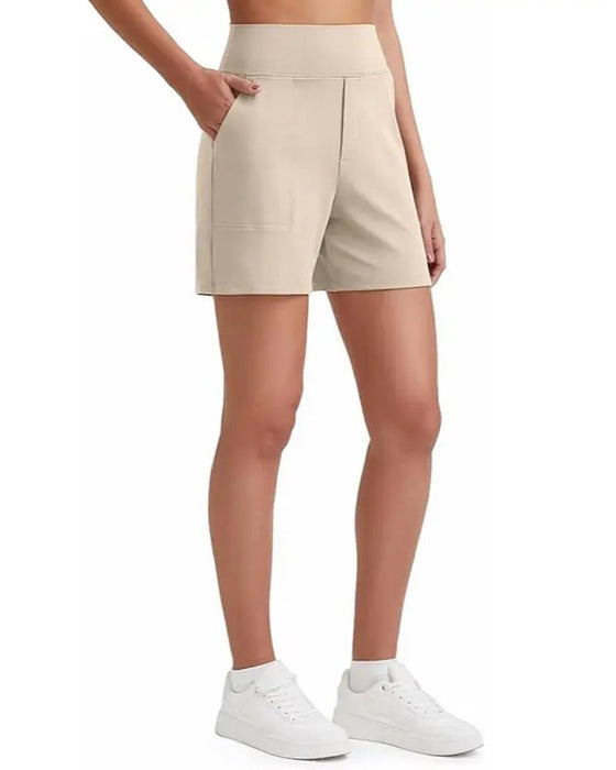Shorts Hohe Taille Sportlich Laufen