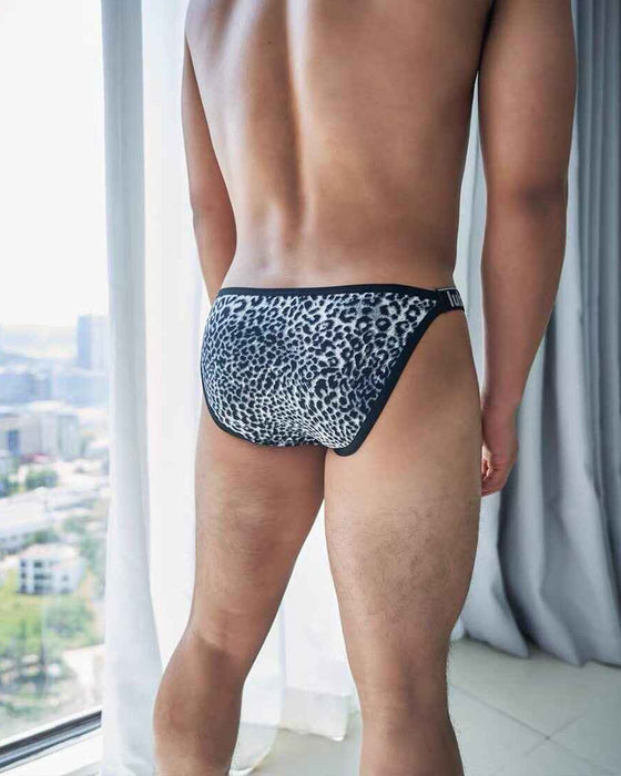 Herren-Tanga Leopardenmuster
