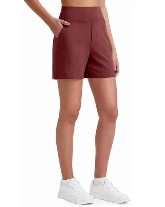 Shorts Hohe Taille Sportlich Laufen