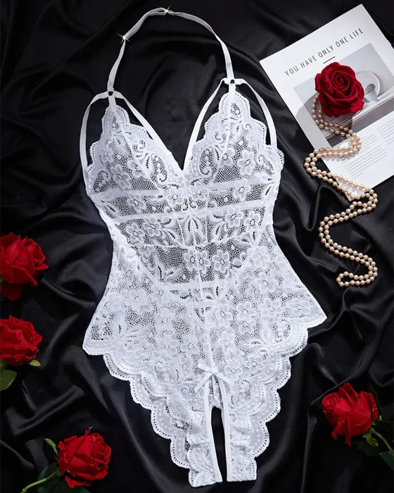 Lingerie Schrittlos Spitze One Piece