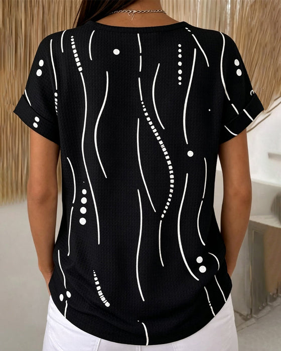T-Shirt Rundhals Kurzarm