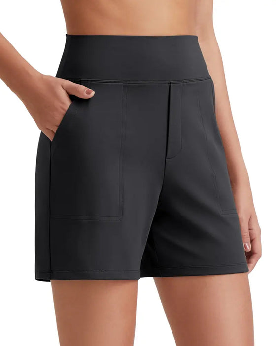 Shorts Hohe Taille Sportlich Laufen