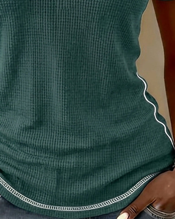 T-Shirt Webung Waffle Henley