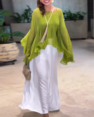 Bluse mit stilvollem, einfarbigem Design